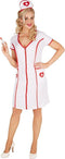 dressforfun - Verpleegster S - Verkleedkostuum met ritssluiting en kap - Sexy outfit voor carnaval