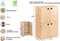 Astigarraga Dinamic - Houten Wandkast met Deuren - 2 Verstelbare Planken - 105x71cm - Bruin