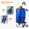 Boodschappentrolley - opvouwbaar - 36 l - 6 wielen - 445 x 375 x 990 mm - Oxford-stof