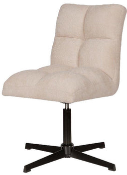 PTMD Milan Dining Chair Swivel Cream