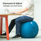 Backerz Zitbal Linnen 65 CM - Zitbal - Ergonomische Bureaustoel Bal - Groenblauw