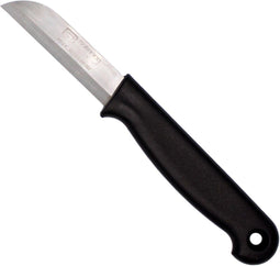 W-Selected Aardappelmesje 6 cm - Roestvrijstaal - Zwart Heft - Oog voor Ophangen
