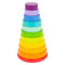 Small Foot houten stapeltoren regenboog, 11dlg.