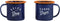 Gentlemen’s Hardware Retro Emaille Espresso Mokken Set van 2 Donkerblauw