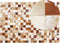 CAMILI - Patchwork vloerkleed - Bruin - 160 x 230 cm - Koeienhuid leer