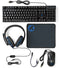 Nedis GCK51110 - Gaming Combo Kit - 4-in-1 met RGB toetsenbord en stereo headset - Zwart