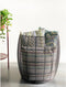 XLBoom Dora High Mand - in Staal - Ronde Opbergmand - Zwart - 43,5 x 43,5 x 52 cm