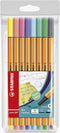 Fineliner stabilo point 88/8 f pastel ass 8st | 10 stuks
