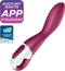 Satisfyer, Bluetooth G-spot vibrator, Heated Thrill, 20,5 cm, met app, met warmtefunctie, gemaakt van siliconen