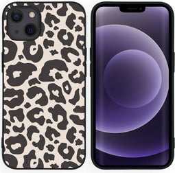 iMoshion Hoesje Geschikt voor iPhone 13 Hoesje Siliconen - iMoshion Design hoesje - Zwart / Leopard