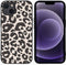 iMoshion Hoesje Geschikt voor iPhone 13 Hoesje Siliconen - iMoshion Design hoesje - Zwart / Leopard