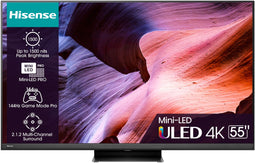 Hisense 55U8KQ - Ultra HD TV - 55" 4K 144Hz Dolby Vision - Zwart