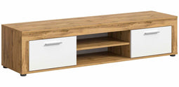 Furnilux Jam - Lowboard - Praktische indeling - Wit eiken