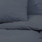 vidaXL - Dekbedovertrekset - 200x200 - cm - katoen - antracietkleurig
