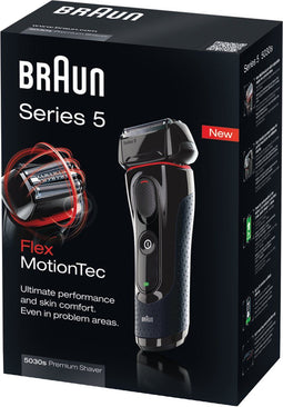 Braun Series 5 5030s - Scheerapparaat - Accu - Rood Zwart