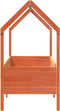 vidaXL - Bedhuis - wasbruin - massief - grenenhout - 80x160 - cm
