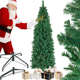 tectake® Comet - Kunstkerstboom - Levensecht met flexibele takken - 736 takken - 180 cm - groen