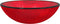 vidaXL - Wasbak - 42x14 - cm - gehard - glas - rood