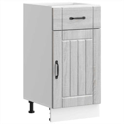 vidaXL - Keuken - onderkast - Lucca - bewerkt - hout - grijs - sonoma - eikenkleur