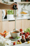 Royalty Line® ESMS800 Staafmixer Set - 3 in 1 Mixer / Hakmolen / Garde - 800W - BPA Vrij - Handmixer - 20 Snelheidsinstellingen - RVS / Rood
