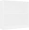 vidaXL Boekenkast 80x24x75 cm spaanplaat wit