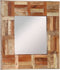 vidaXL - Wandspiegel - 50x50 - cm - massief - gerecycled - hout