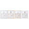 Fotolijsten Home ESPRIT Kristal Hout MDF 40,5 x 2 x 49,5 cm (4 Stuks)