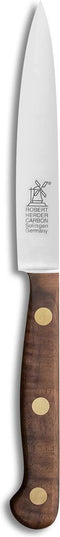 Robert Herder Serie 1922 - Officemes - Carbonstaal - Middenspits - Lemmet 10 cm - Heft Walnotenhout