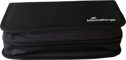 MediaRange CD-tas 96 CD's/DVD's/Blu-rays Nylon Zwart 1 stuk(s) (b x h x d) 289 x 88 x 168 mm BOX55