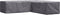 Perel Buitenhoes - Beschermhoes tuinset - L-vormig 250 cm x 250 cm x 70 cm - Grijs