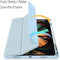 Dux Ducis - Tablet hoes geschikt voor Apple iPad Pro 2021 (12.9 Inch) - Toby Series - Tri-Fold Book Case - Blauw