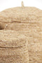 Light & Living - Mand MANGALA - Ø36x42cm - Oranje - Set van 3