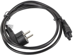 Lanberg CA-C5CA-11CC-0018-BK - Kabel - Ongeaarde plug (C7) naar geaarde plug (C5) - Zwart