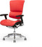 X-Chair bureaustoel X4 premium leer Rood met hoofdsteun
