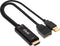 Club3d - HDMI 2.0 naar DisplayPort 1.2 - 4K 60Hz HDR Actieve Adapter - Zwart