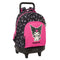 Kuromi Schoolrugzak - Ergonomische bekleding - Zwart Fuchsia 33 x 45 x 22 cm