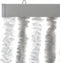 vidaXL - Vliegengordijn - 56x185 - cm - chenille - lichtgrijs - en - wit