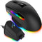 KLIM Bluetooth Mouse - Draadloze Gamingmuis - Oplaadbaar - Zwart