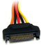 Startech.com SATAPOWEXT8 - SATA Power Extension Cable - 15 pin - Multi-color