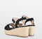 POSH by Poelman TULSI - Dames Sandalen - Imitatieleer - Zwart - Maat 40