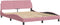 vidaXL - Bedframe - met - hoofdeinde - zonder - matras - 160x200 - cm - fluweel - roze
