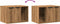 vidaXL - Kattenbakkast - 60x40x40 - cm - bewerkt - hout - artisanaal - eikenkleurig