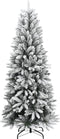 vidaXL - Kunstkerstboom - met - 150 - LED's - en - sneeuw - 120 - cm