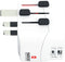 Skross - World Travel Adapter with Ground Plugs (no Swiss & Italy) + 1 USB + 1 Type C Slot + World Top Input