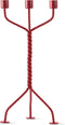 Gedraaide Kandelaar Rood / Twisted Candleholder Red | Ward Wjnant voor Werkwaardig.