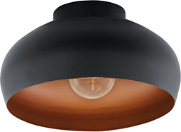 EGLO Mogano - Plafondlamp E27 - Ø28 cm - Zwart/Koper
