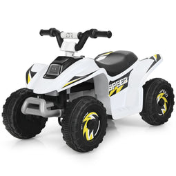 Coast Mini Quad 6V Batterij Aangedreven voor Peuters - 73 x 40 x 44,5 cm - Wit