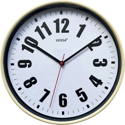 Muurklok Versa Wit Plastic 4 x 30 x 30 cm