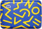 Ogon - Designs Stockholm - Creditcardhouder - Pasjeshouder - V2 - Aluminium - RFID - Blauw/Geel