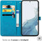 iMoshion Hoesje Geschikt voor Samsung Galaxy S23 Plus Hoesje Met Pasjeshouder - iMoshion Mandala Bookcase - Turquoise